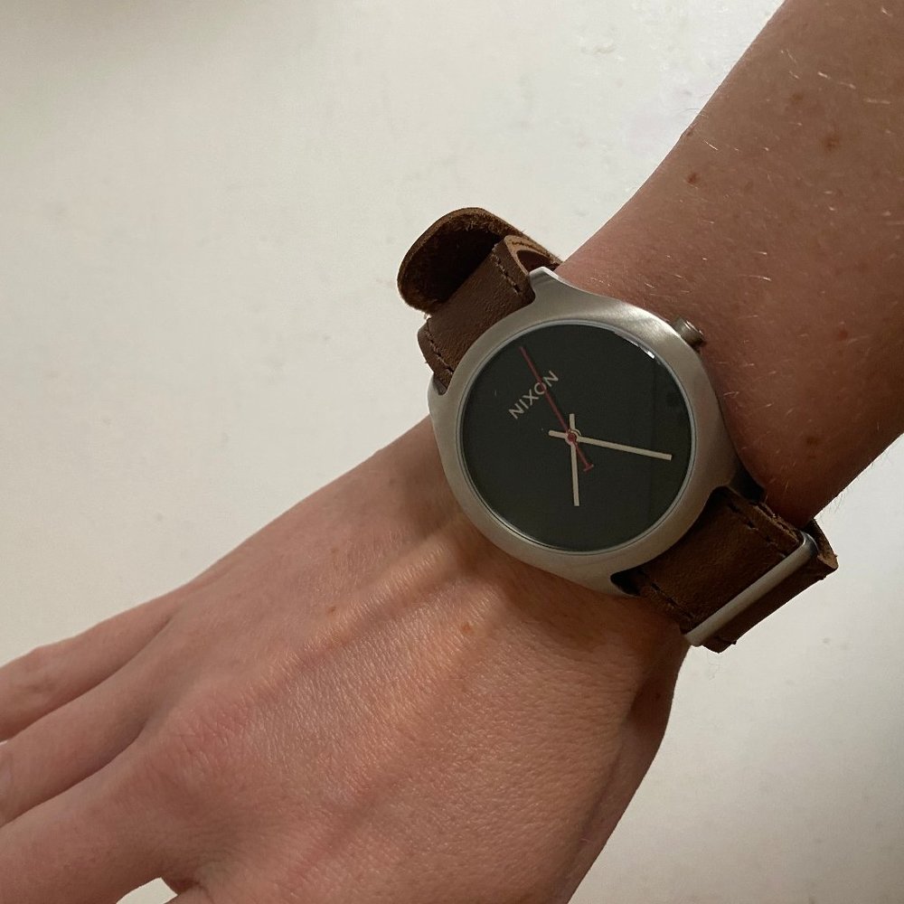 Nixon Men's Mod A428400 Brown Leather Quartz Watch